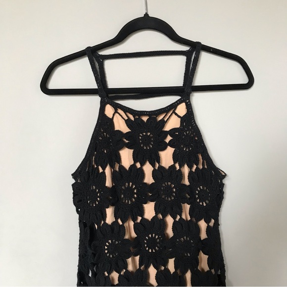 Free People Daisy Jones style crochet mini dress - Picture 2 of 3